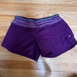 Lululemon Athletica Speed Up Shorts Size 6 (Dark Purple)